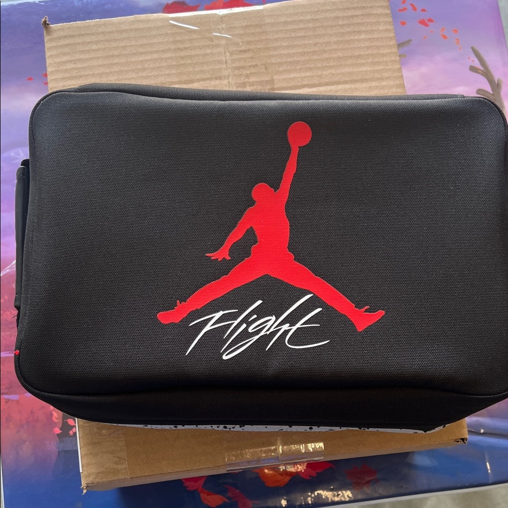 Jordan Black and Red Toiletry Bag
